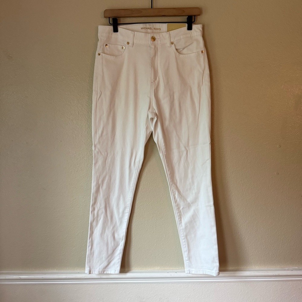 Michael Kors White Selma Skinny Jeans